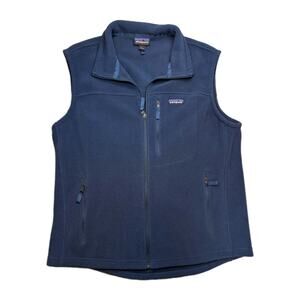 Patagonia Synchilla Fleece Vest Mens Large Blue Full Zip Outdoor Gorpcore
